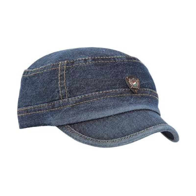 Men Blue Solid Baseball Cap