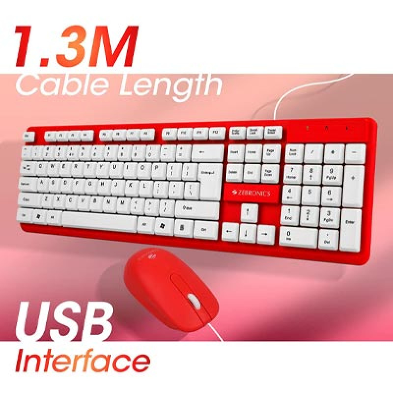 USB Keyboard and Mouse Combo for Computers & Laptops