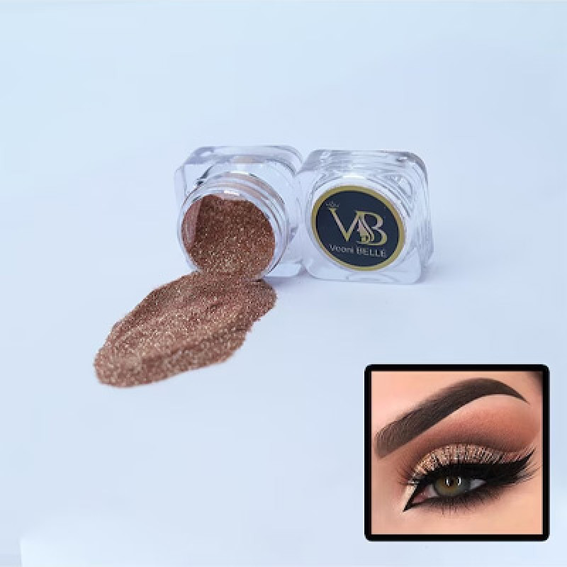 "HD Holographic Superfine Glitter Eyeshadow 5 gm - Rose Gold 17 "