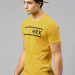 Men Yellow Printed Cotton Pure Cotton T-shirt