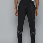 Men Black Slim Fit Solid Training Joggers